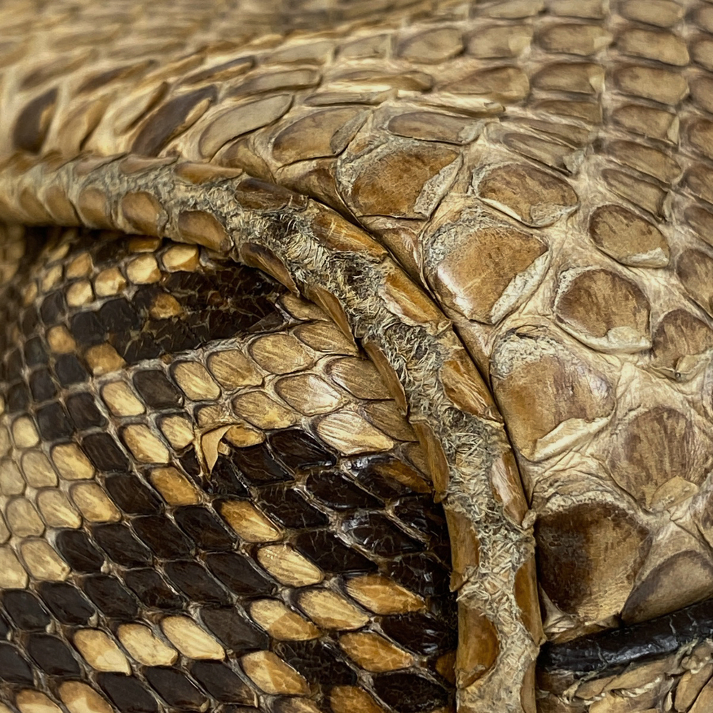 Gucci Bag Tan Tote Bamboo Pattern Python Python - image 3